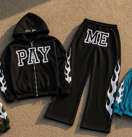 BLACK “PAY ME” SET